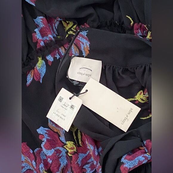 Cinq à Sept Revina Floral Print Mini Dress size 4 - Picture 14 of 14